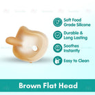 Boo and Bub Newborn Baby Soothie Pacifier Puting Baby Soft Silicone Nipple Flat/Round Head Puting - Boo & Bub