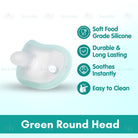Boo and Bub Newborn Baby Soothie Pacifier Puting Baby Soft Silicone Nipple Flat/Round Head Puting - Boo & Bub