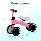 Boo&Bub NEW Kids Balancer Bike | Lightweight Baby Balance Bike Scooter Four wheel Tricycle Ride on Bicycle Outdoor game - Boo & Bub