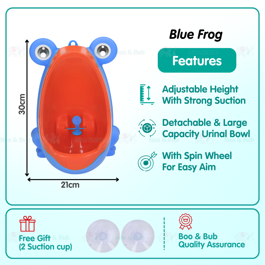 Boo&Bub Potty Training Urinal Cute Wall Mounted Standing Urine Trainer for Kids - Boo & Bub