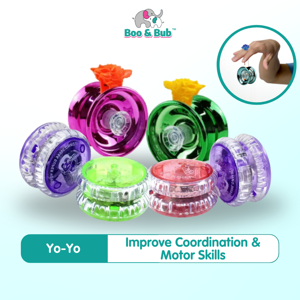 LED Light YoYo Toy | Luminous yoyo Kids String Control Creative Hobby YoYo LED Light Classic Toys - Boo & Bub