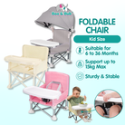 Boo&Bub Baby Dining Chair Multifunctional Foldable and Portable Outdoor Beach Seat Baby Furniture Supplies - Boo & Bub