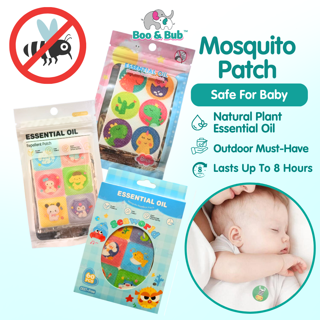 Boo&Bub Baby Mosquito Repellent Patch Anti mosquito sticker Ubat Nyamuk Penghalau Nyamuk Essential Oil sticker 防蚊贴 驱蚊贴 - Boo & Bub