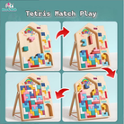 Wooden 3D Tetris Building Cube Puzzle | Soma cube Luban lock Blocks Toy Montessori Educational Creativity Kids - Boo & Bub