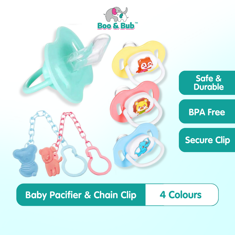 💫HOT💫Baby Colorful Pacifier | Newborn Soother Teether Holder Infant Cute Cartoon Baby Pacifier Clip Pacifier Chain