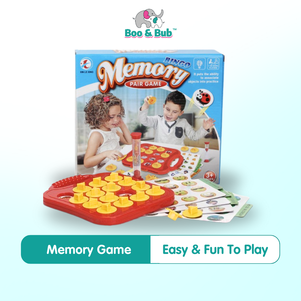 Memory Training Matching Pair Game - Boo & Bub