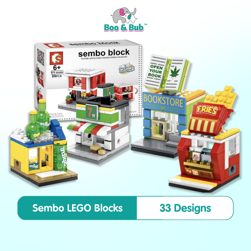 Sembo Lego Block City Mini Retail Store | Street View Building Blocks Kid Toddler Educational Toys Compatible
