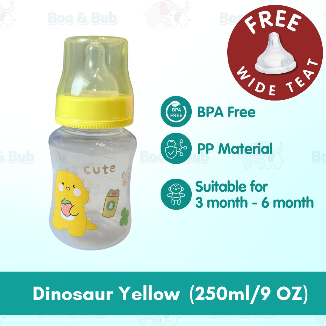 Boo&Bub Botol Susu PP Wide Neck Baby Bottle Baby Milk Bottle Feeding Bottle Nursing Bottle 150ml/250ml/320ml - Boo & Bub