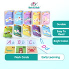 Early Learning Flash Card Kad Animal Shape Colour Body Number Alphabet Fruit Weather Budak Kids Education Card - Boo & Bub