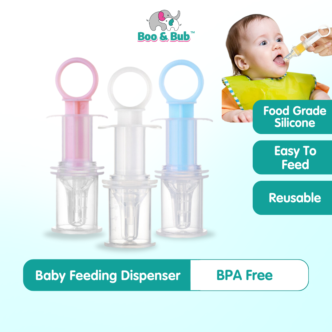 Baby Feeding Dispenser | Kid Toddler Needle Medicine Feeder Squeeze Medicine Dropper Dispenser Pacifier - Boo & Bub