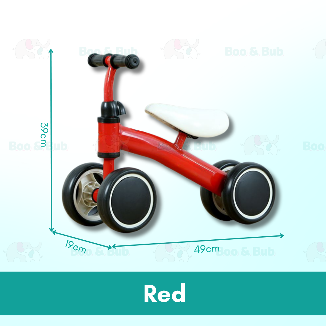 Boo&Bub NEW Kids Balancer Bike | Lightweight Baby Balance Bike Scooter Four wheel Tricycle Ride on Bicycle Outdoor game - Boo & Bub