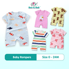 Baby Rompers | Newborn Infant Boy Girl Clothing Short Sleeve Clothes | Baju Bayi - Boo & Bub