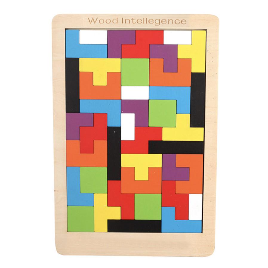Wooden 3D Tetris Building Cube Puzzle | Soma cube Luban lock Blocks Toy Montessori Educational Creativity Kids - Boo & Bub
