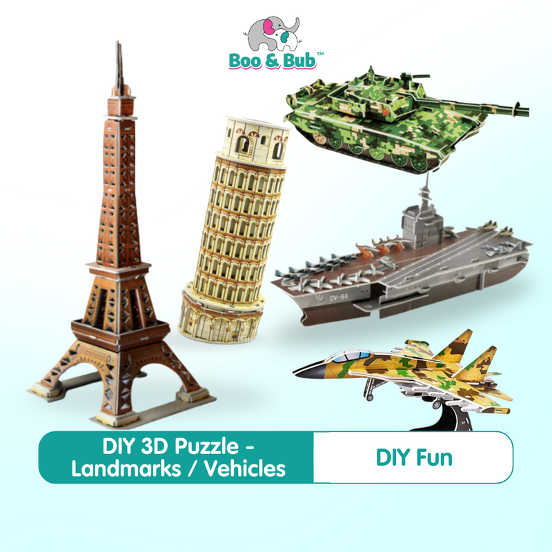 3D DIY Puzzle Castle House | Toys Early Learning Puzzle Jigsaw Interesting Learning Educational Toys For Children