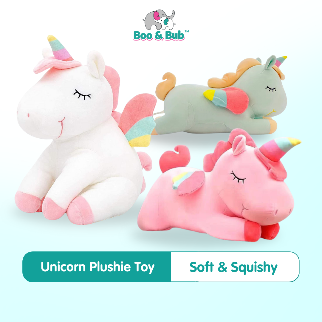 Unicorn Plushie Toy | Doll Children Birthday Valentine Gift Plush Big Toy Soft Material Pillow Nap Hug - Boo & Bub