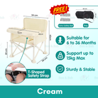 Boo&Bub Baby Dining Chair Multifunctional Foldable and Portable Outdoor Beach Seat Baby Furniture Supplies - Boo & Bub
