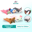 Cute Cartoon Door Stopper | Silicone Door Jam Wedge Slip Resistant Catcher Block Door Stop Baby - Boo & Bub