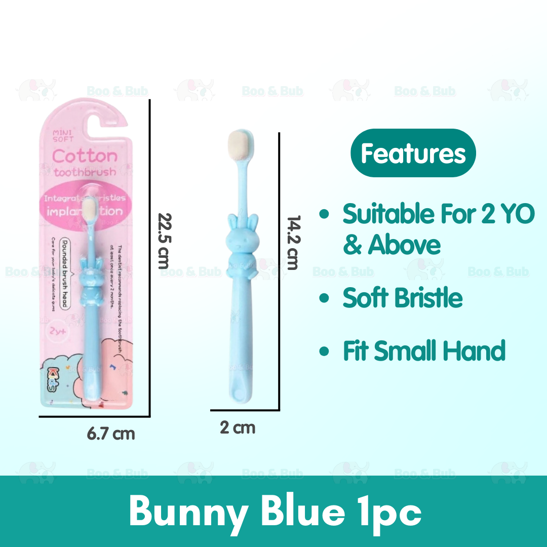 Cartoon Kid Toothbrush | Baby Cleaning Teether Dental Oral Hygiene Care Anti Slide Handle Tooth Brush - Boo & Bub