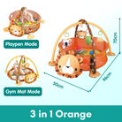Music Baby Gym Piano Play Mat |  Infant Crawling Activity Bed Toddler Exercise Fitness Rattle | Tilam Mainan Bayi - Boo & Bub