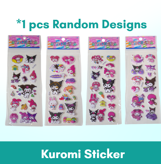 1pc 3D Cartoon Bubble Sticker for Kids (Stiker Kanak Kanak) - Boo & Bub