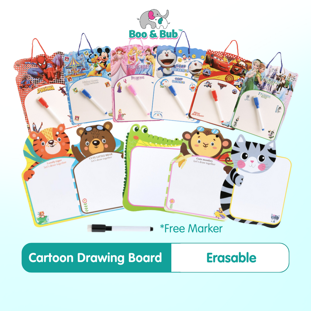 Cartoon Drawing Board for Kids Boys Girls - Boo & Bub