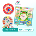 Wooden Calendar Clock Set | Children Time Cognitive Toys Kids Early Learning Educational Montessori - Boo & Bub