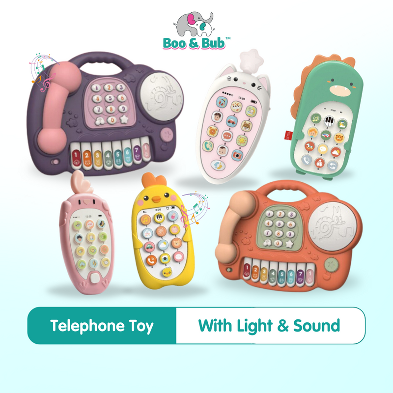 Musical lullaby Bilingual Toy Phone for Children & Baby | Early Education Mobile Phone Telephone Cellphone