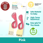 Boo&Bub Baby Curved Learning Fork Spoon (2pcs) Set with Casing Training Twisted Fork Spoon Toddler Tableware - Boo & Bub