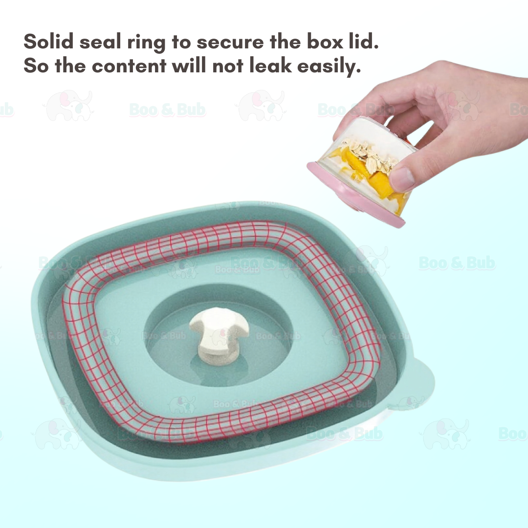 Boo&Bub MISUTA 120ML Baby Snack Box | Fresh Food Fruits Storage Box | Child Food Container Milk Powder - Boo & Bub