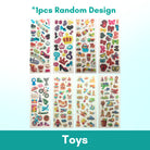 1pc 3D Cartoon Bubble Sticker for Kids (Stiker Kanak Kanak) - Boo & Bub