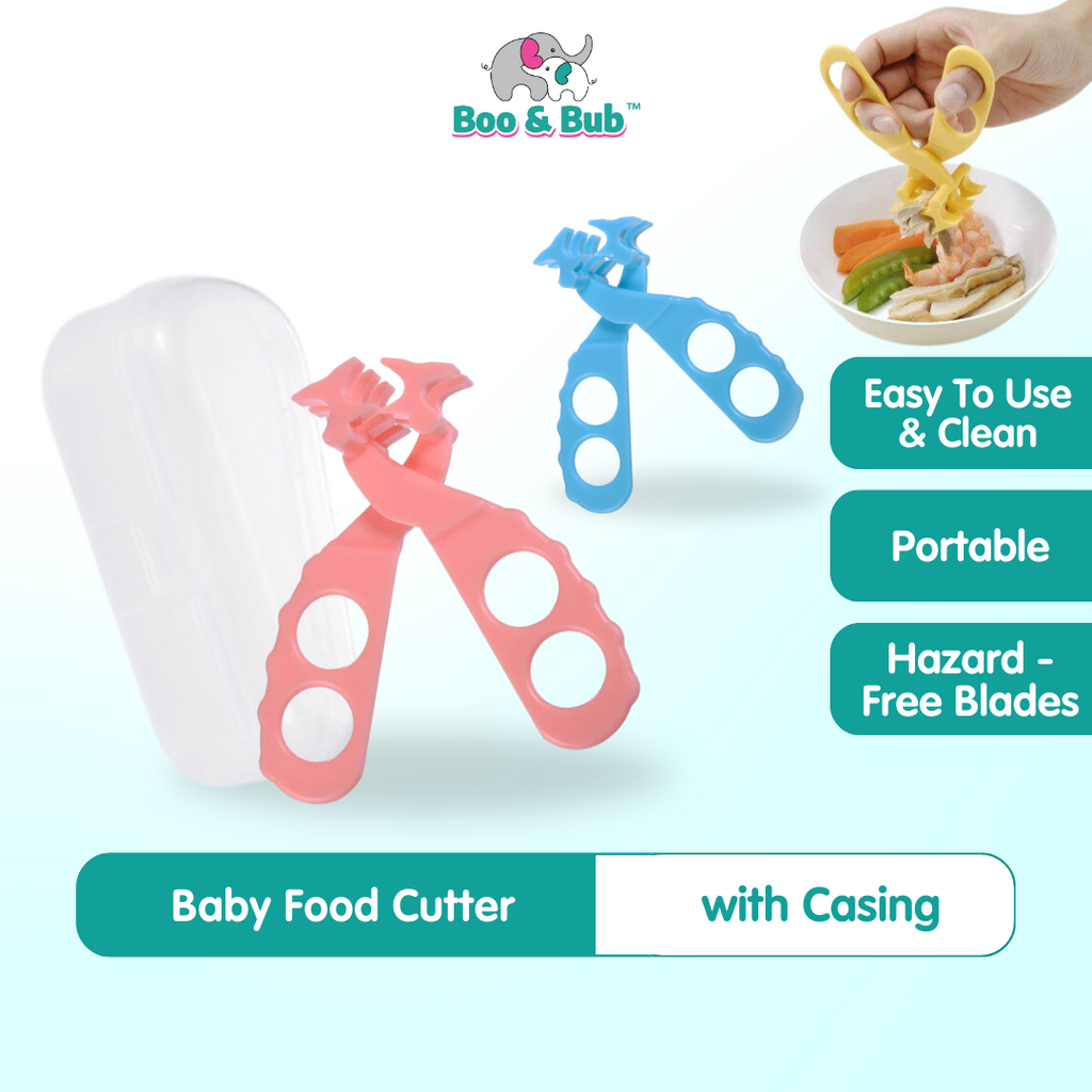 Baby Food Cutter | Baby Feeding Scissors | Safe Care Crush Baby Kids Cut Food Infant Feeding - Boo & Bub