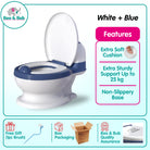 Portable Children's Potty Training Toilet with cushion seat | for Baby Toddlers kid Safe Toilet Potties - Boo & Bub