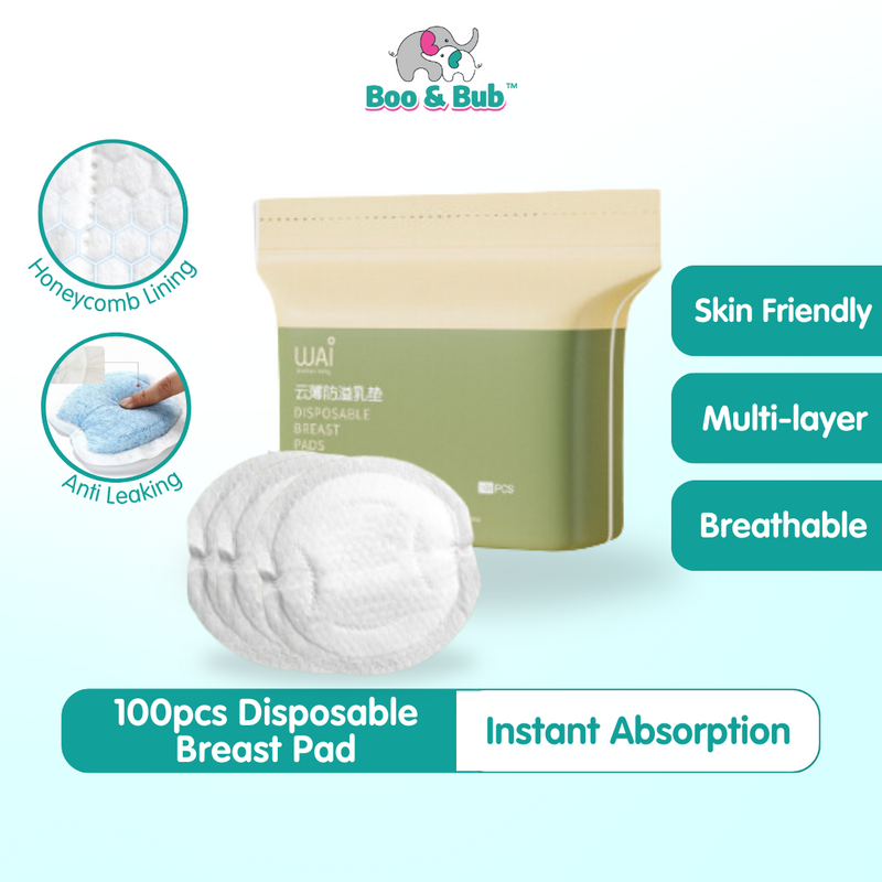 Disposable Breast Pad | 150ml absorption Leak-proof Breathable Slim Nursing Breastfeeding Baby Breastpad