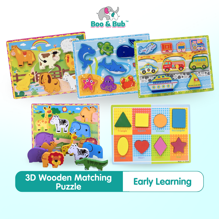 3D Wooden Puzzle - Boo & Bub