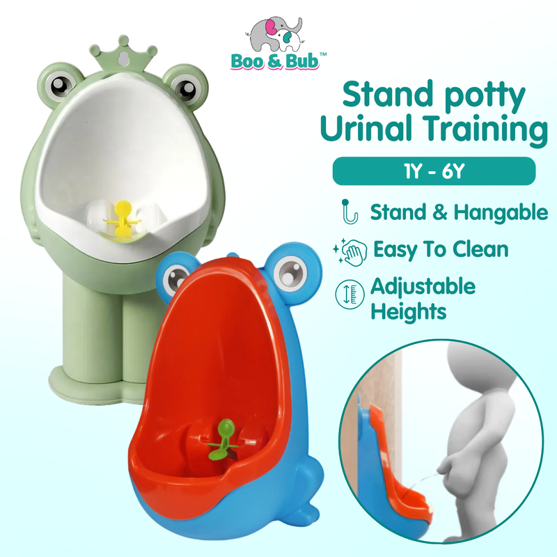 Boo&Bub Frog Baby Potty Boy Training Urinal Stand Potty Toddler Toilet Trainer