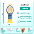 Boo&Bub Frog Baby Potty Boy Training Urinal Stand Potty Toddler Toilet Trainer - Boo & Bub