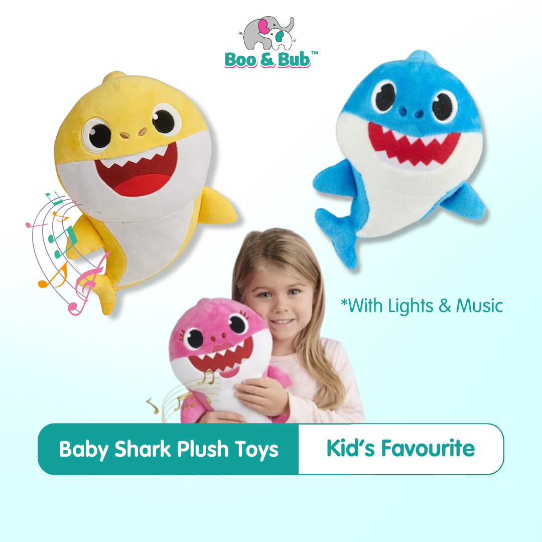 Musical baby discount shark toy