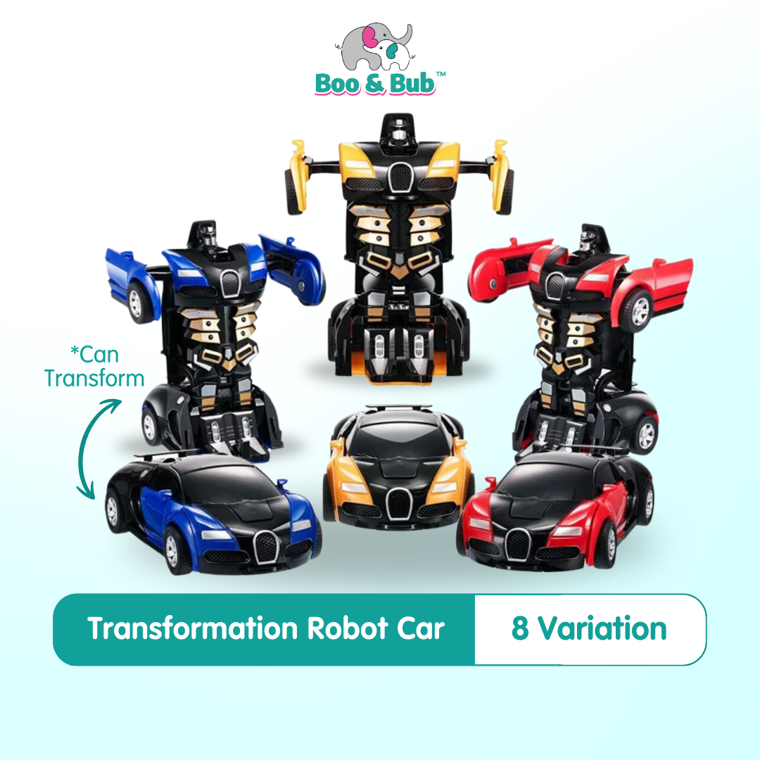 1:32 Transformation Robot Toy Car | Pull Back The Collision Car | Kid Children Car Robot Toy for Birthday Gift - Boo & Bub