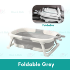 Baby Foldable Bath Tub | Non-Slip Thermometer Bathtub Baby Swim Tubs Bath Body Wash Portable Safe Kid - Boo & Bub
