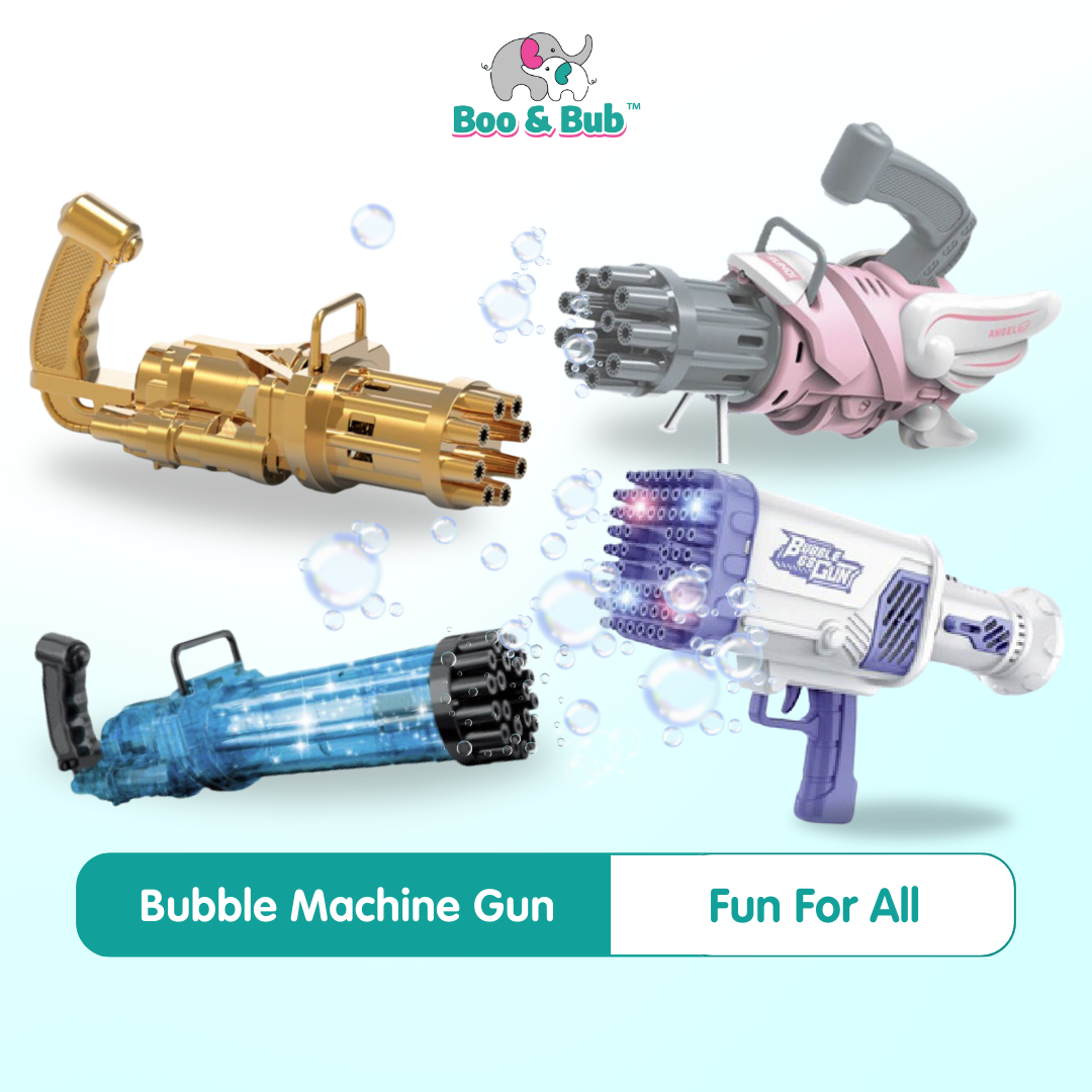 Bubble Machine Gun | Electric bubble camera gun blowing toy for children for outdoor activities family time - Boo & Bub