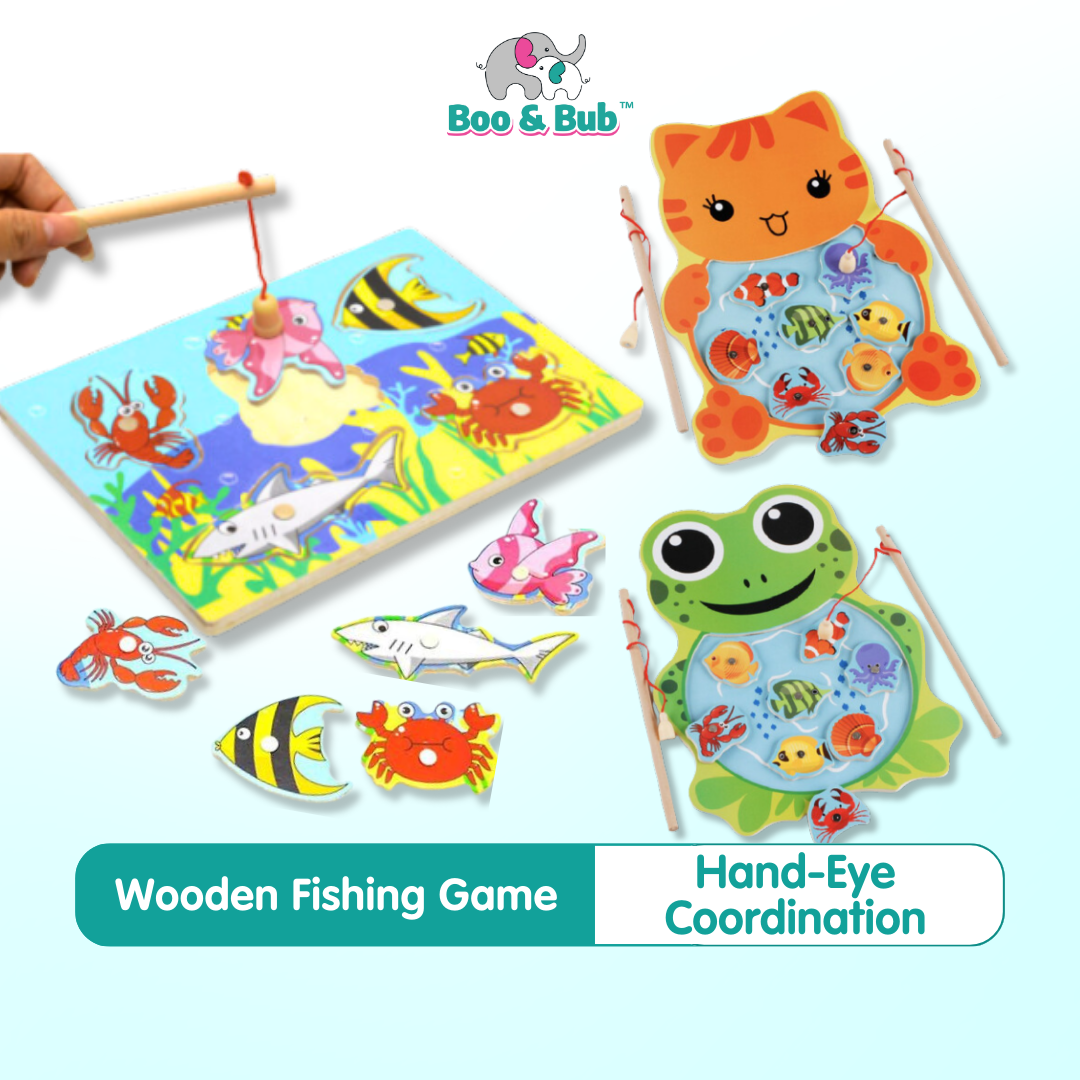 Wooden Magnetic Fishing - Boo & Bub