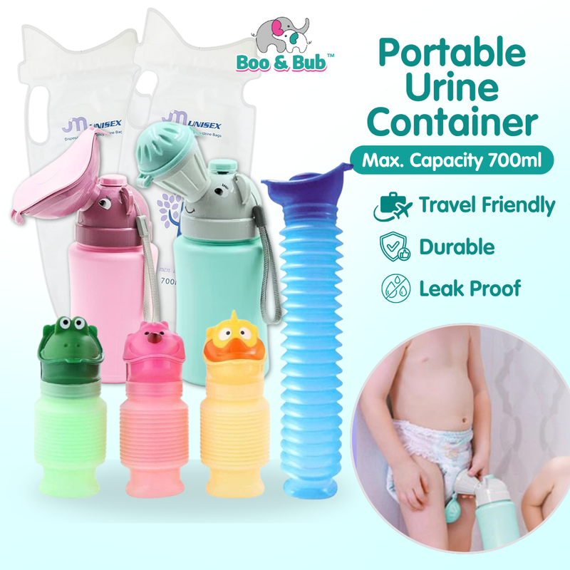 Boo&Bub Portable Cartoon Animal Kids Car Urinal Stretchy | Emergency high-speed urine bag