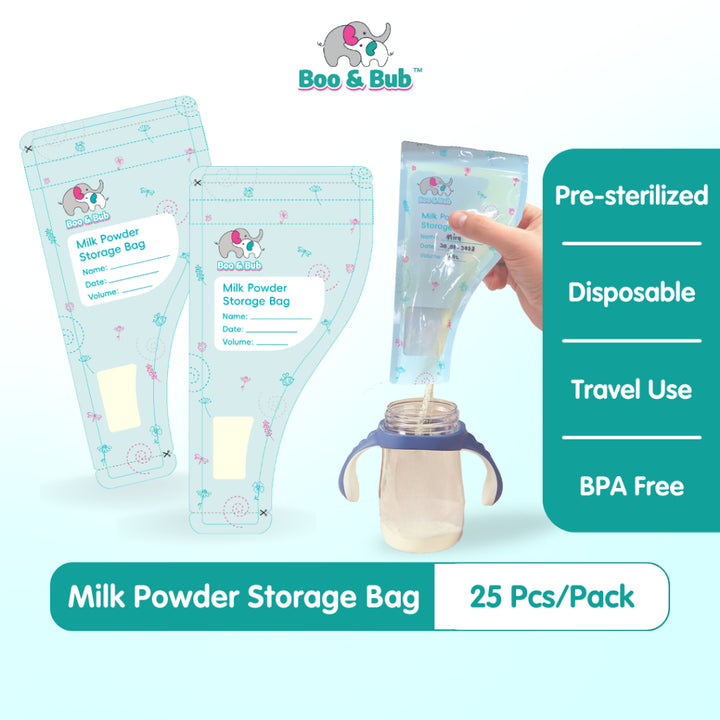 Boo&Bub Disposable Milk Powder Storage Bag | Baby Formula Milk Storage Bag | Plastik Simpanan Susu Tepung - Boo & Bub