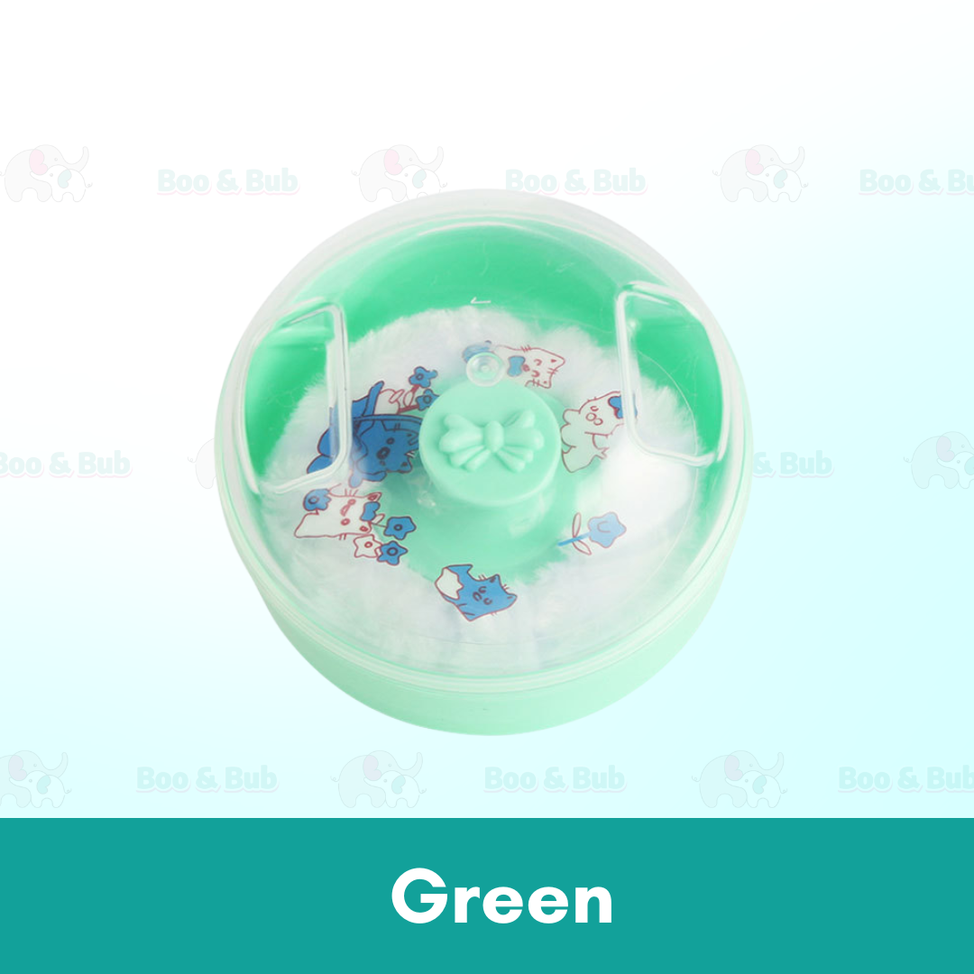 Boo&bub Portable Baby Powder Puff Sponge Container Case Box Baby Powder Case Talcum Powder Puff Bekas Bedak Bayi 婴儿爽身粉盒 - Boo & Bub