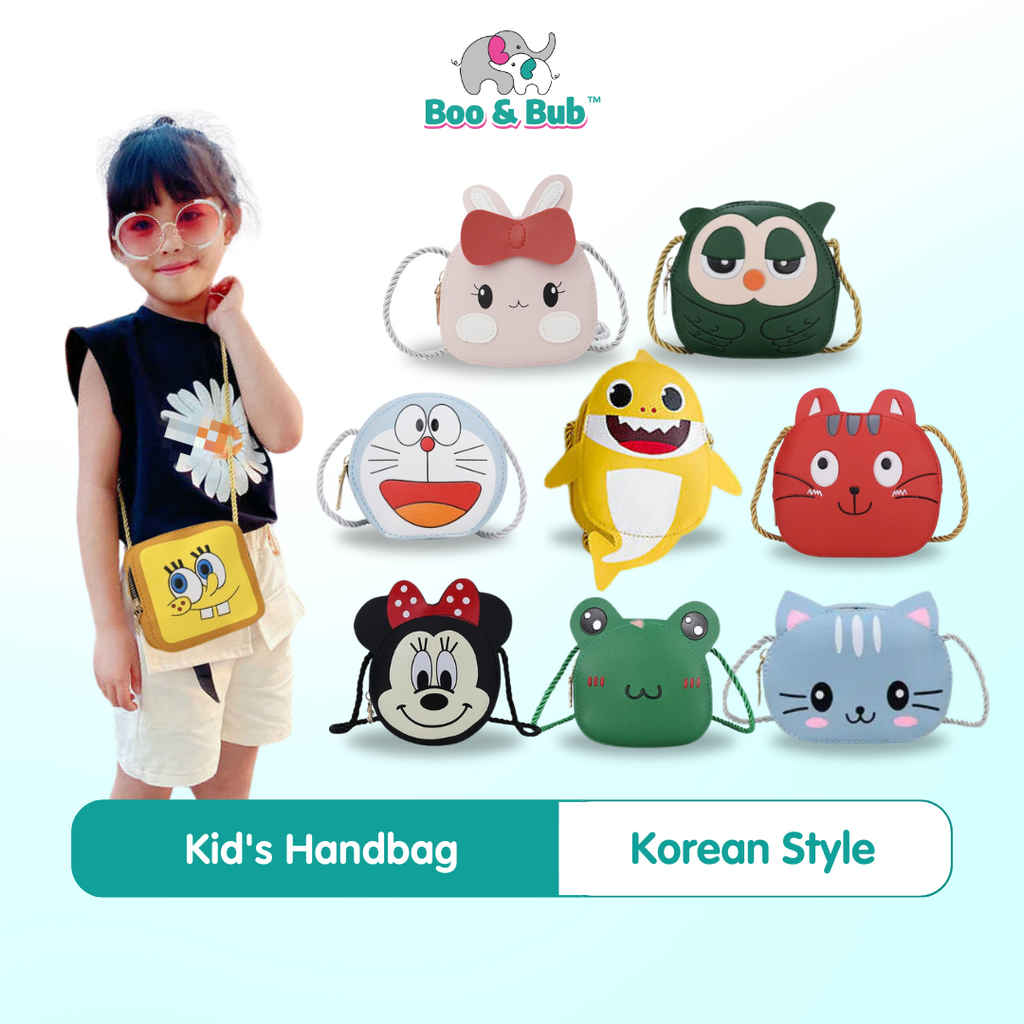Kid's Handbag | Korean Style Girls Cute Coin Purse Children Sling Bag | Budak Kanak-Kanak Beg - Boo & Bub