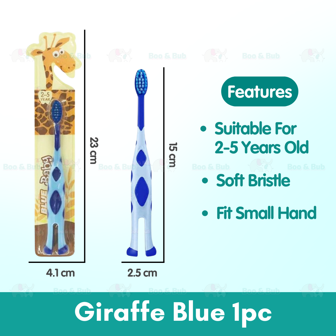 Cartoon Kid Toothbrush | Baby Cleaning Teether Dental Oral Hygiene Care Anti Slide Handle Tooth Brush - Boo & Bub