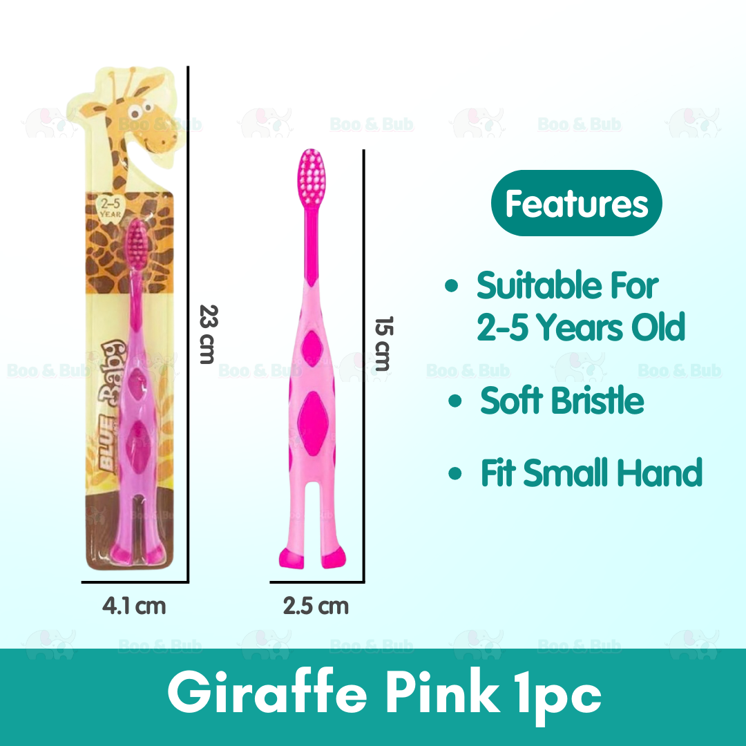 Cartoon Kid Toothbrush | Baby Cleaning Teether Dental Oral Hygiene Care Anti Slide Handle Tooth Brush - Boo & Bub