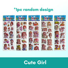 1pc 3D Cartoon Bubble Sticker for Kids (Stiker Kanak Kanak) - Boo & Bub