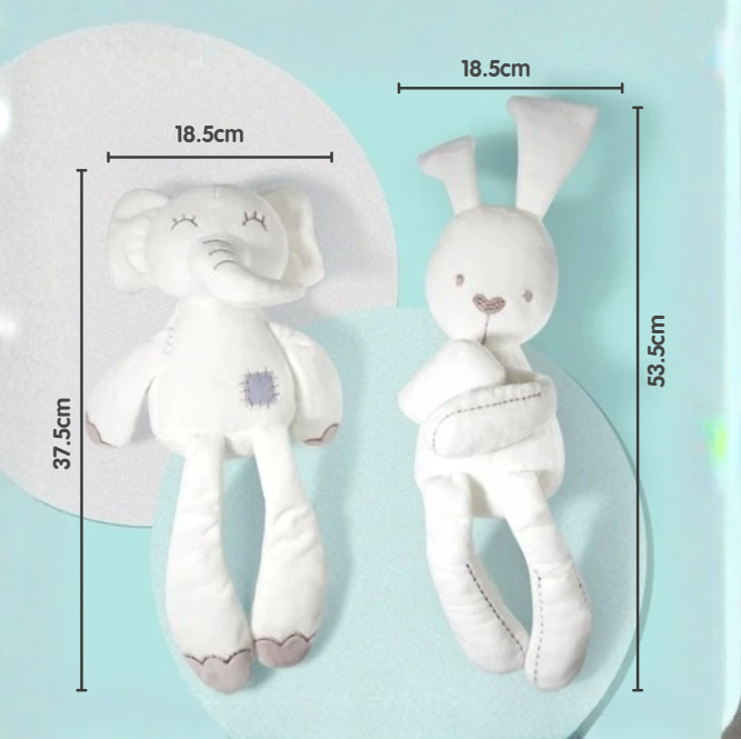Cute Rabbit Elephant Bear Doll | Baby Soft Plush Toy | Children Bunny Sleeping Mate | Stuffed Animal Baby Toys Infant - Boo & Bub