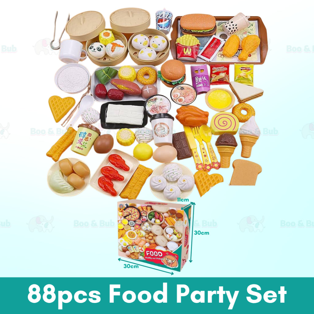 Fruit Vegetable Cutting Pretend Play Set | Plastic Food Toy DIY Gift Toys For Children Kids Educational Toys - Boo & Bub